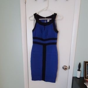 Blue and Black Dress